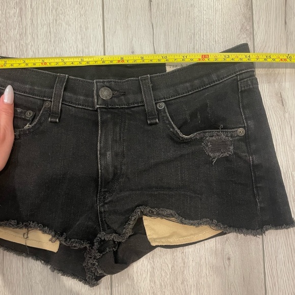 Rag & Bone Black Jean Shorts - Picture 6 of 6